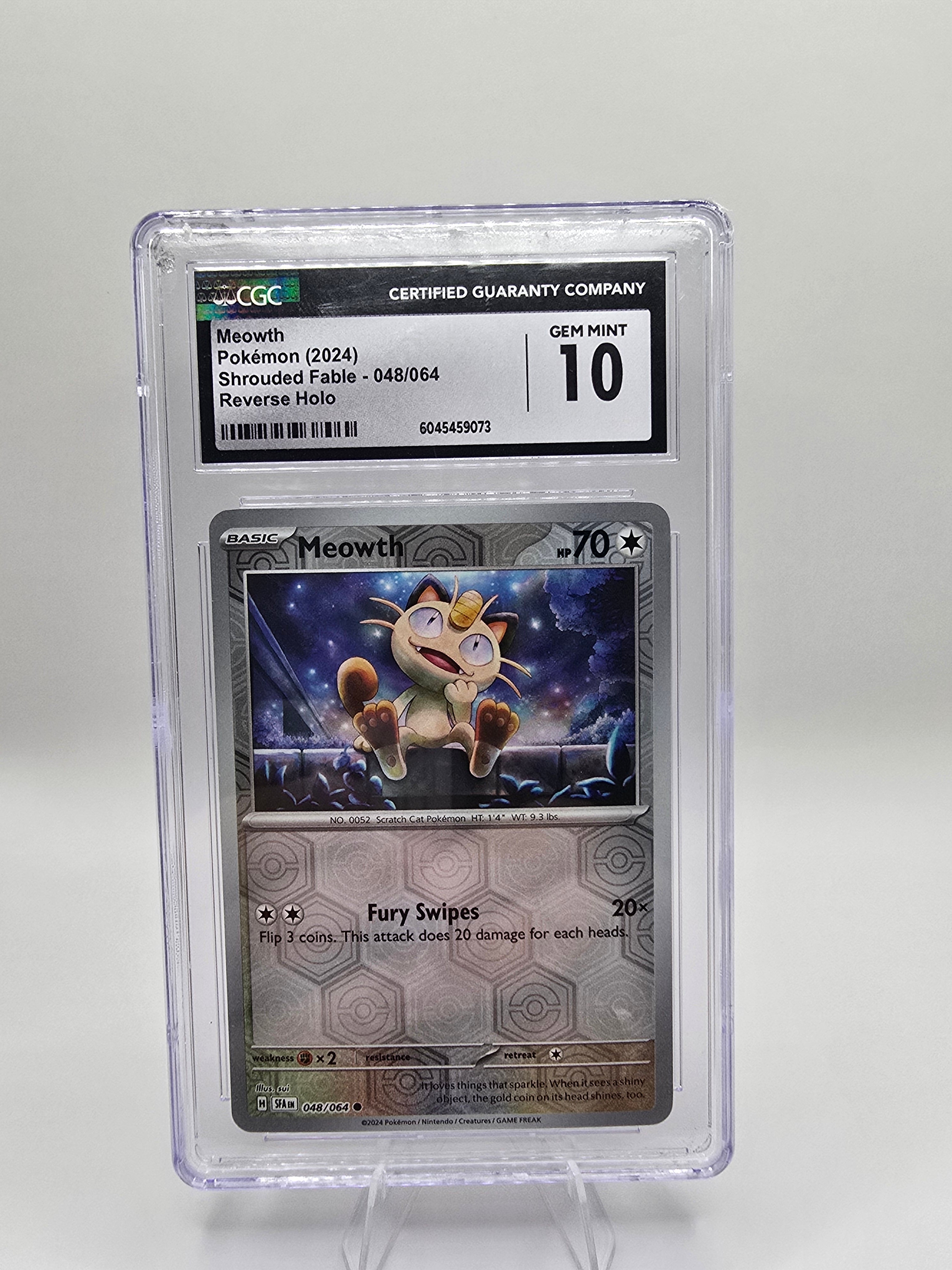 CGC 10 MEOWTH REVERSE HOLO – MYNTED