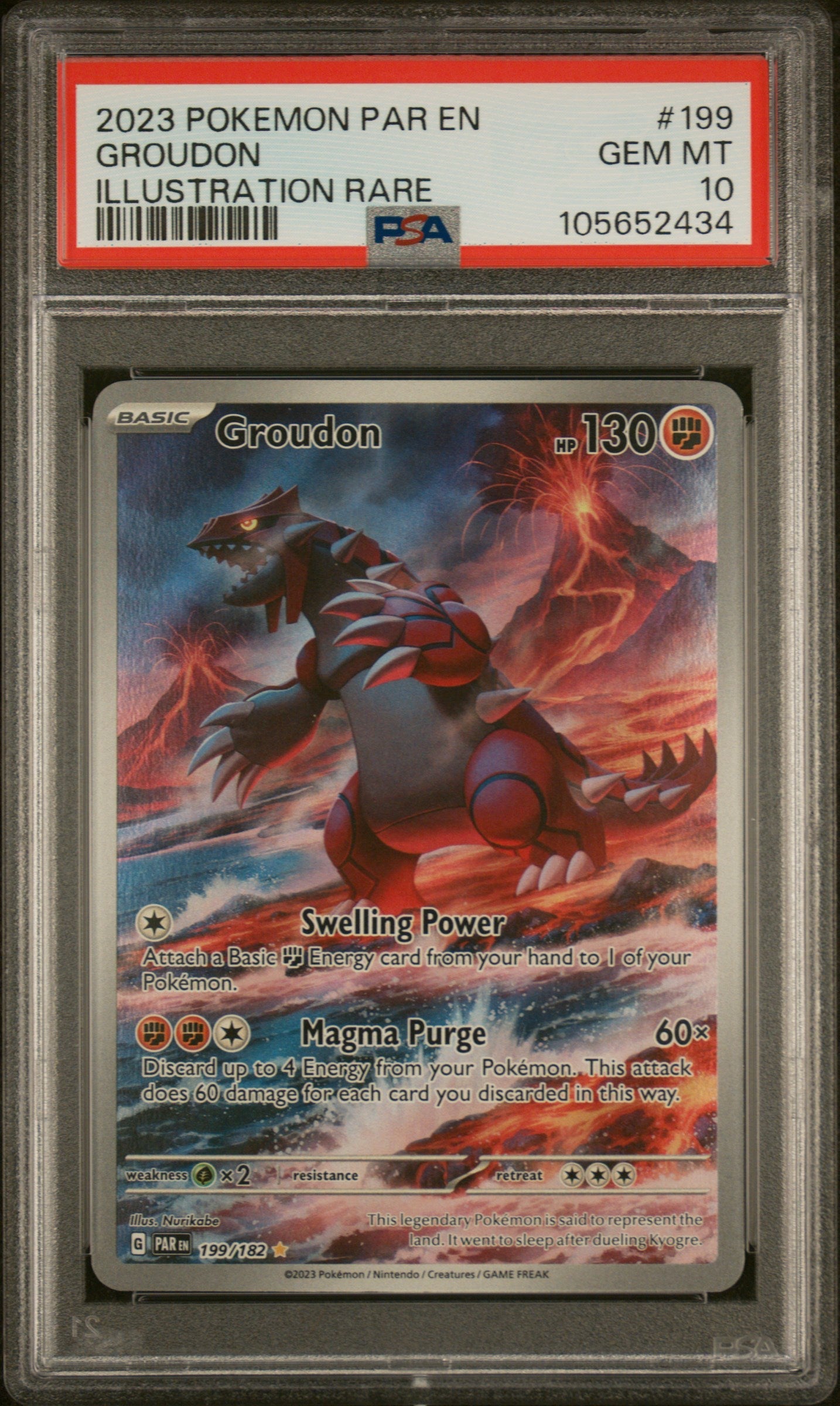 PSA 10 GROUDON ILLUSTRATION RARE #199 – MYNTED