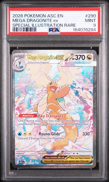 Mega Dragonite ex 290/217 (Ascended Heroes) — PSA 9 – MYNTED