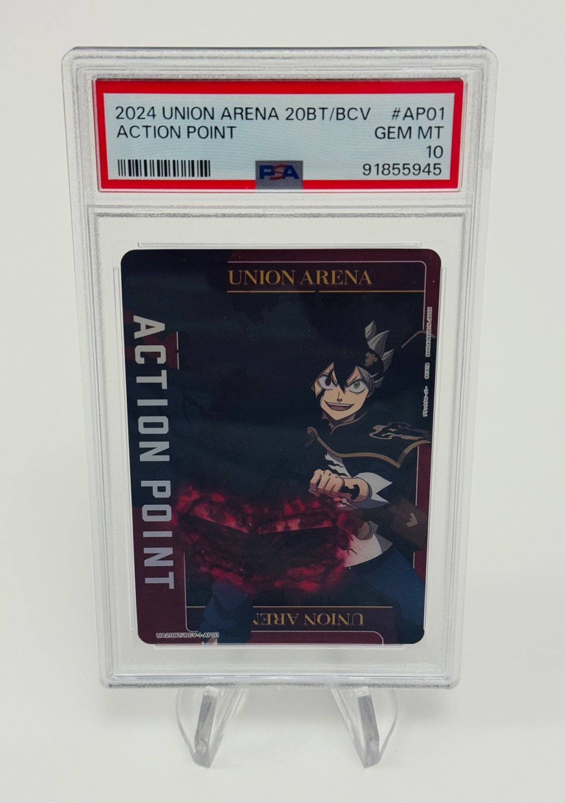 Union Arena Black Clover Action Point / HOLO - Japanese / PSA 10