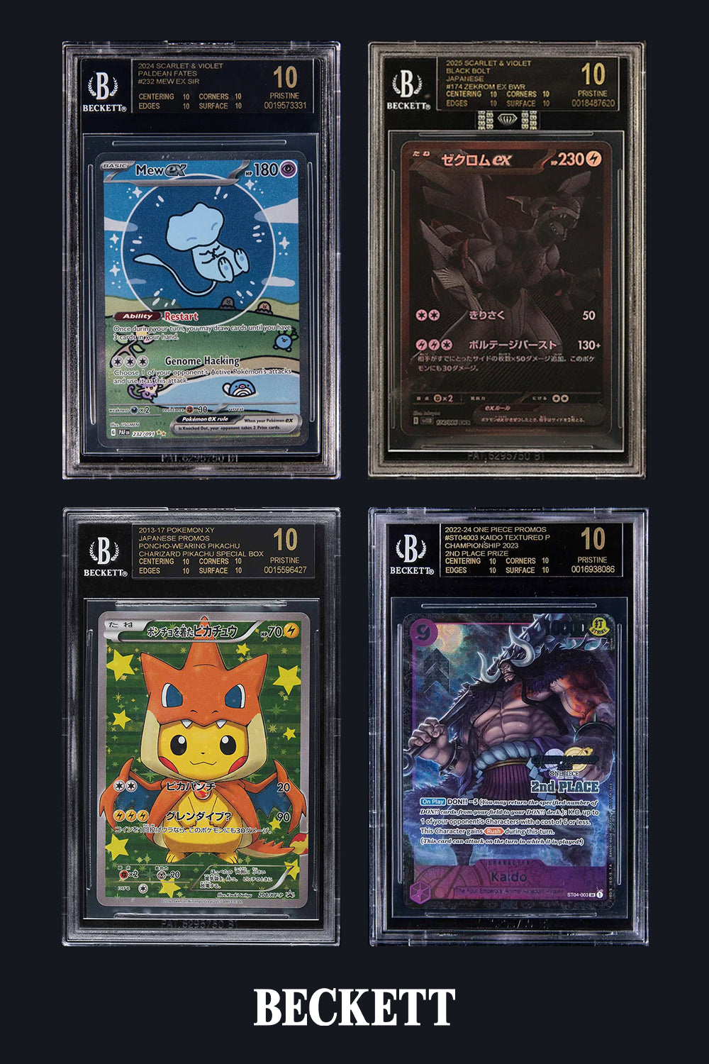 Beckett next-gen security slabs featuring holographic labels and precise subgrade scoring for ultimate card protection.