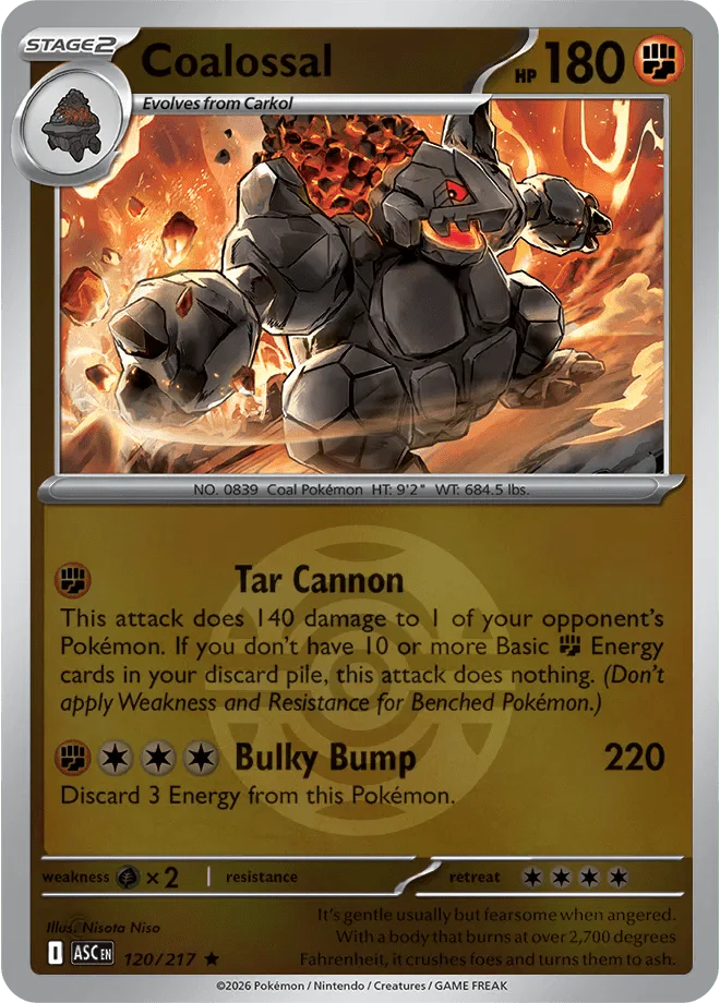 Coalossal (Dusk Ball) Ascended Heroes Rare 120/217 – MYNTED
