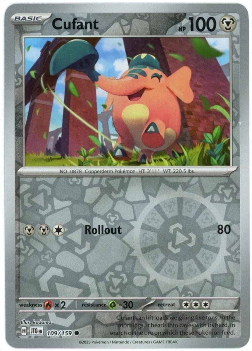 Cufant [Reverse Holo] #109 Pokemon Journey Together – MYNTED