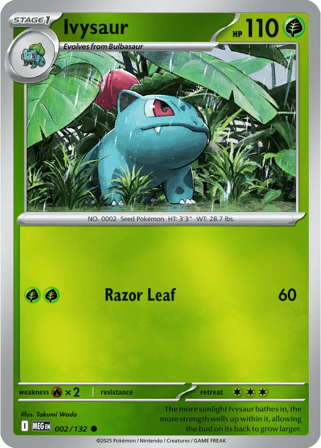 Ivysaur Mega Evolution Common•002/132 Reverse Holofoil – MYNTED