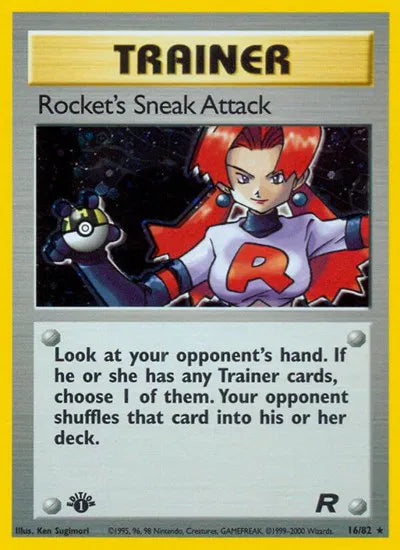 Sneak Attack 旧枠Foil Rocket's Sneak Attack (16) · Unlimited Holofoil (Team Rocket