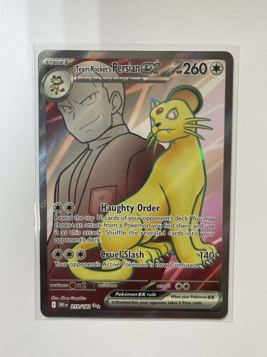 Team Rocket's Persian EX 219/182 – MYNTED