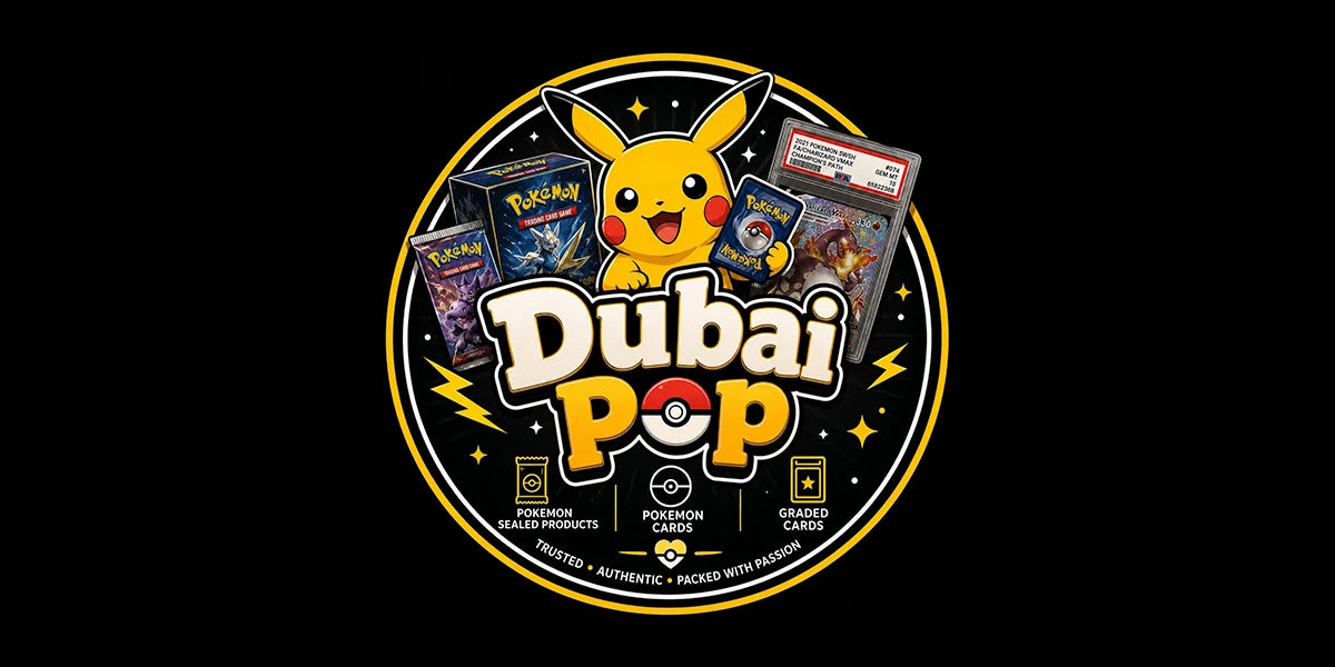 Dubai Pop logo – Graded Slabs & Sealed Boxes vendor on MYNTED (UAE & GCC)