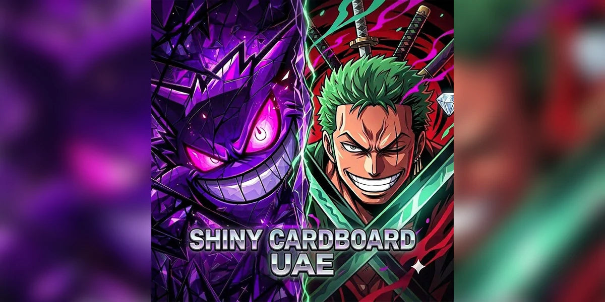 Shiny Cardboard UAE logo – Pokémon Cards, One Piece Cards & Graded Slabs vendor on MYNTED (UAE & GCC)