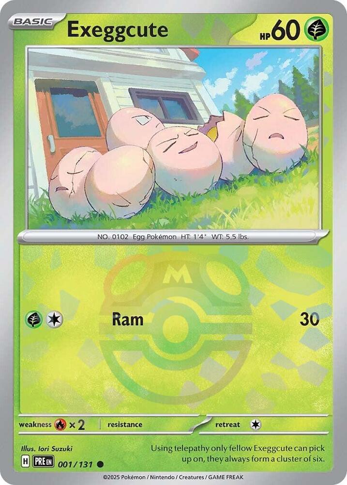 Exeggcute - 001/131 (Maste Ball Pattern) - SV: Prismatic Evolutions (PRE)