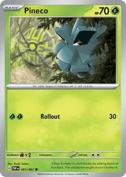 001/091 Pineco - Reverse Holo - Paldean Fates by Poké Zen DXB on MYNTED