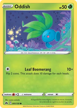 001/159 Oddish - Crown Zenith by Poké Zen DXB on MYNTED