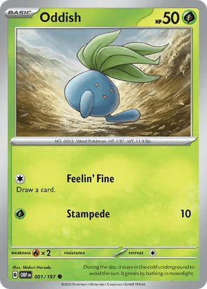 001/197 Oddish - Obsidian Flames by Poké Zen DXB on MYNTED