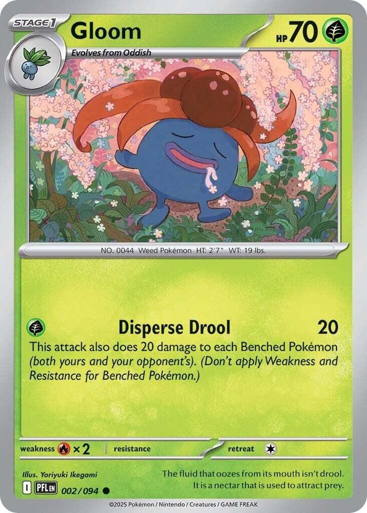 002/094 Gloom Reverse Holofoil · Phantasmal Flames (PFL) by PokeMarsi on MYNTED