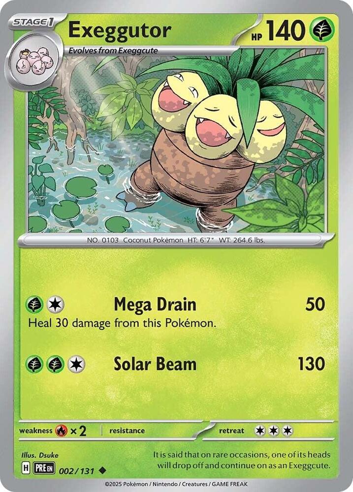 002/131 · Exeggutor · Normal (PRE) by Dusk TCG on MYNTED