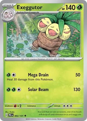 002/131 Exeggutor - Reverse Holo - Prismatic Evolutions by Poké Zen DXB on MYNTED