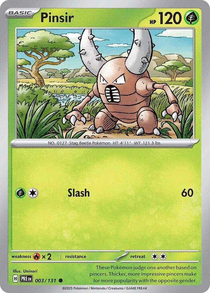 003/131 · Pinsir · Normal (PRE) by Dusk TCG on MYNTED