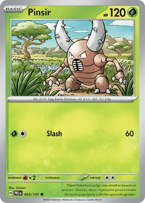 003/131 Pinsir - Prismatic Evolutions by Poké Zen DXB on MYNTED