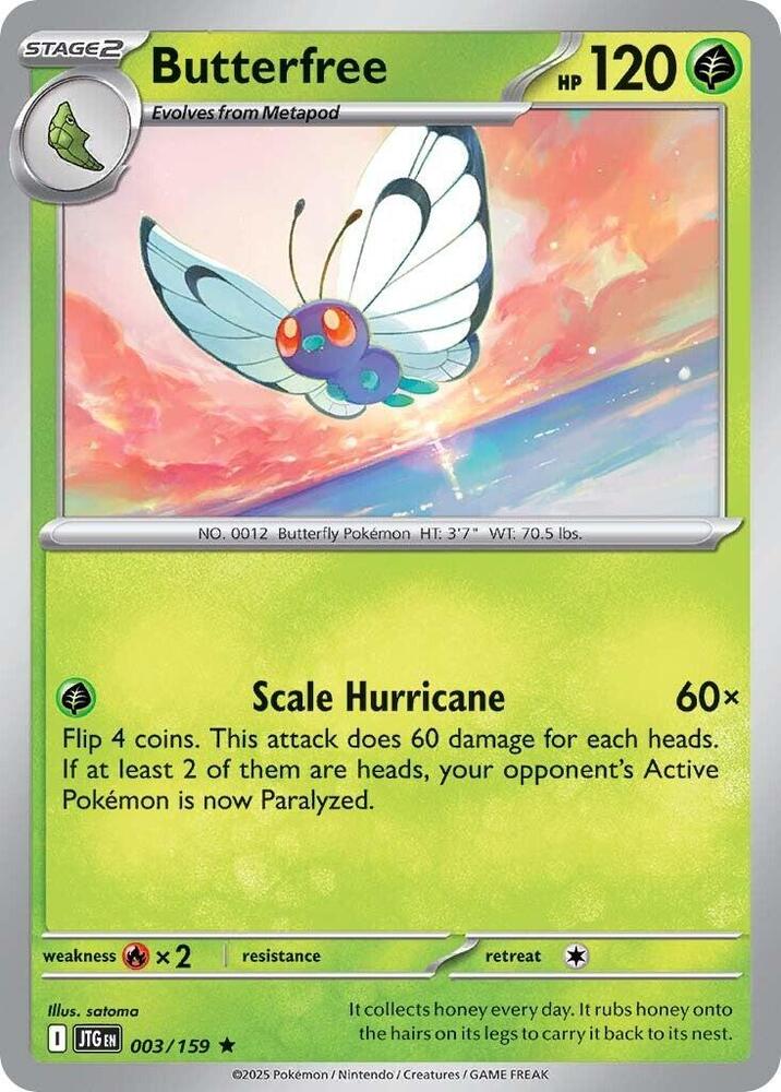 003/159 Butterfree Holo · Journey Together (JTG) by PokeMarsi on MYNTED