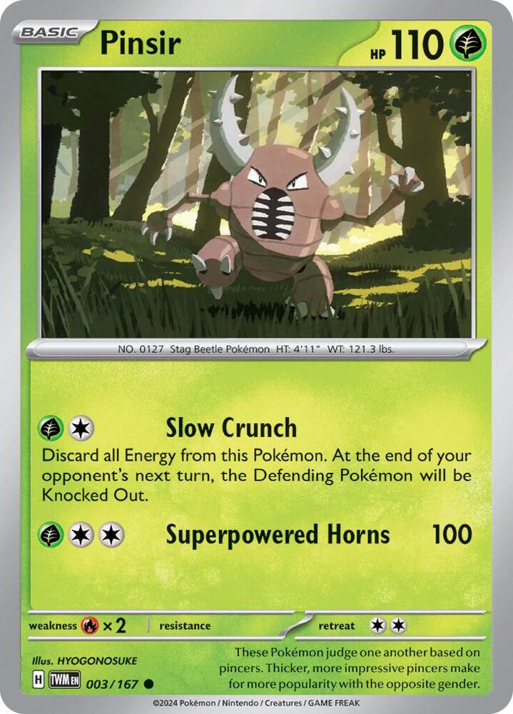 003/167 · Pinsir · Normal (TWM) by Dusk TCG on MYNTED