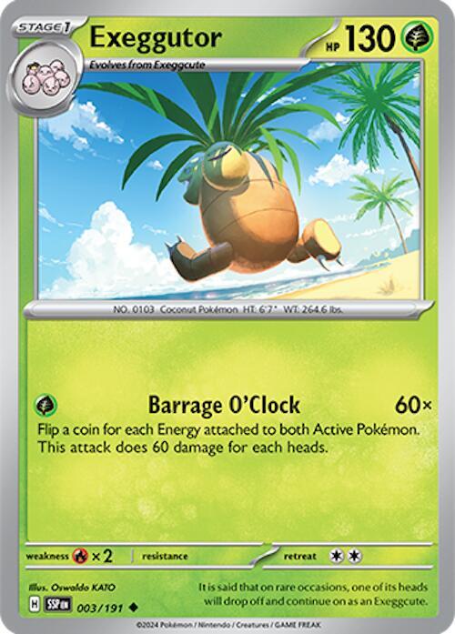 003/191 Exeggutor Normal · Surging Sparks (SSP) by PokeMarsi on MYNTED