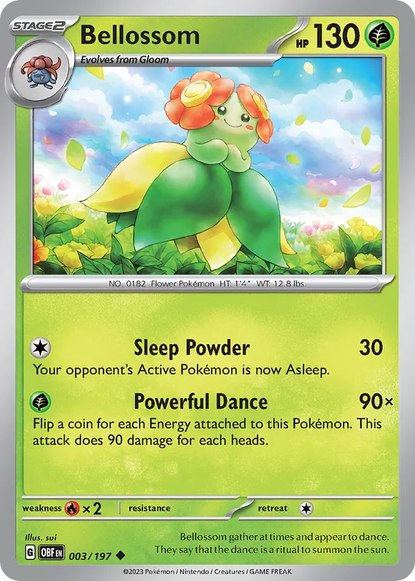 003/197 Bellossom - Reverse Holo - Obsidian Flames by Poké Zen DXB on MYNTED