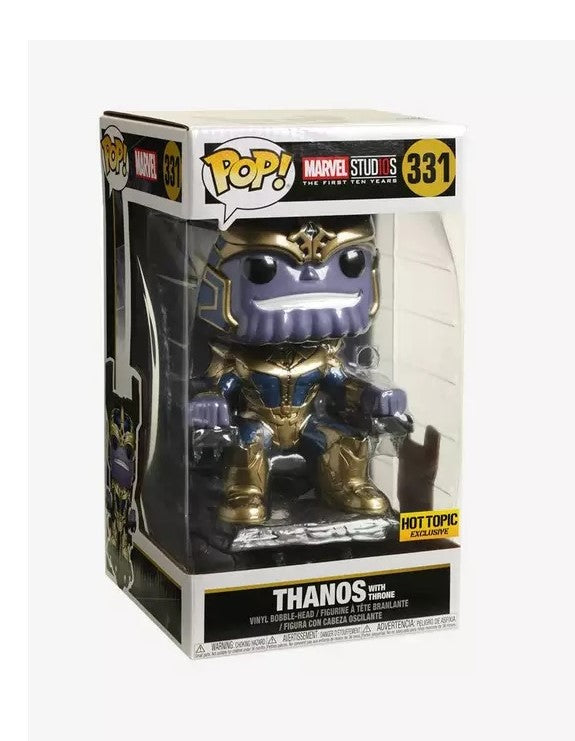 Funko Pop! Marvel Studios: The First Ten Years - Thanos with Throne #331, Hot Topic Exclusive