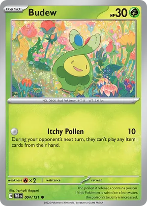 004/131 Budew - Reverse Holo - Prismatic Evolutions by Poké Zen DXB on MYNTED