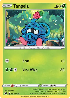 004/159 Tangela - Crown Zenith by Poké Zen DXB on MYNTED