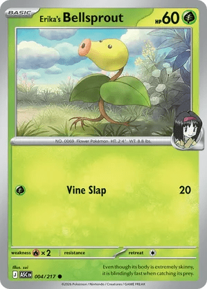 004/217 Erika's Bellsprout - Ascended Heroes by Poké Zen DXB on MYNTED