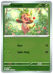Chespin - 005/086 - (Reverse Holo) - Chaos Rising (CRI) ME04
