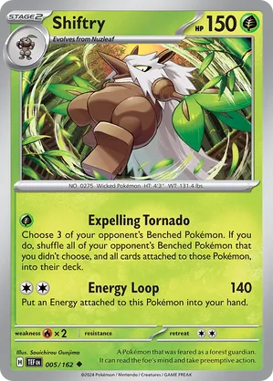005/162 Shiftry - Reverse Holo - Temporal Forces by Poké Zen DXB on MYNTED