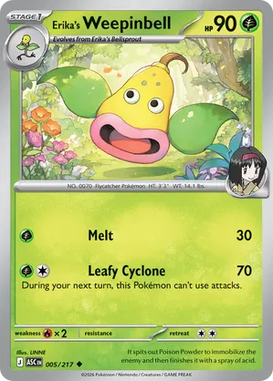 005/217 Erika's Weepinbell - Ascended Heroes by Poké Zen DXB on MYNTED