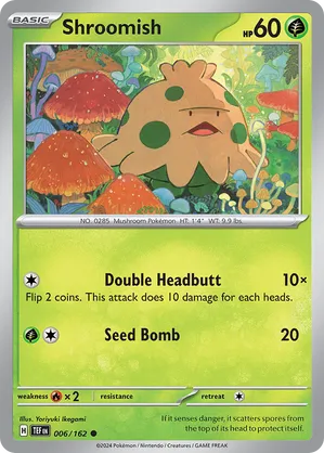 006/162 Shroomish - Reverse Holo - Temporal Forces by Poké Zen DXB on MYNTED