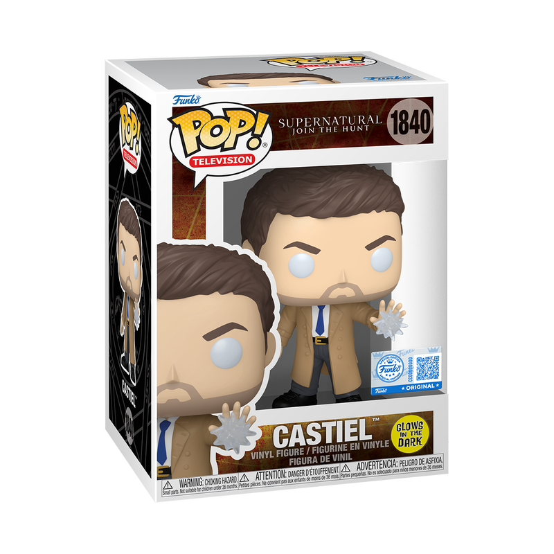 Funko Pop! Television: Supernatural - Castiel #1840, Glow in the Dark Special Edition