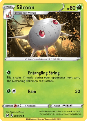 007/196 Silcoon - Lost Origin by Poké Zen DXB on MYNTED