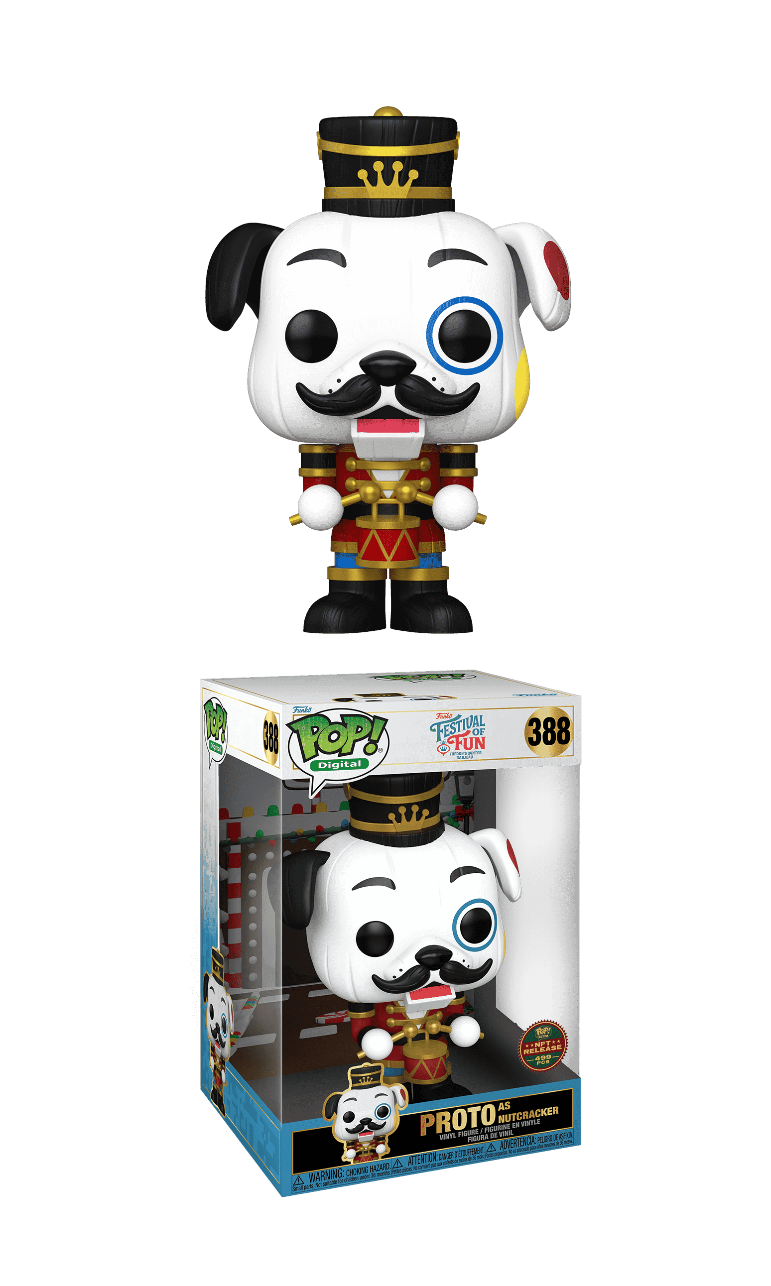 Funko Pop! Digital: Festival of Fun - Proto As Nutcracker #388, NFT Release 499 Pieces Limited Edition