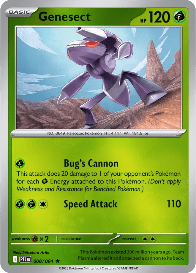 008/094 Genesect - Reverse Holo - Phantasmal Flames by Poké Zen DXB on MYNTED