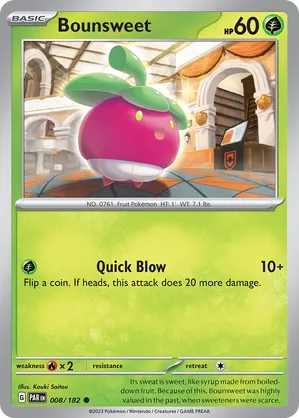008/182 Bounsweet - Paradox Rift by Poké Zen DXB on MYNTED