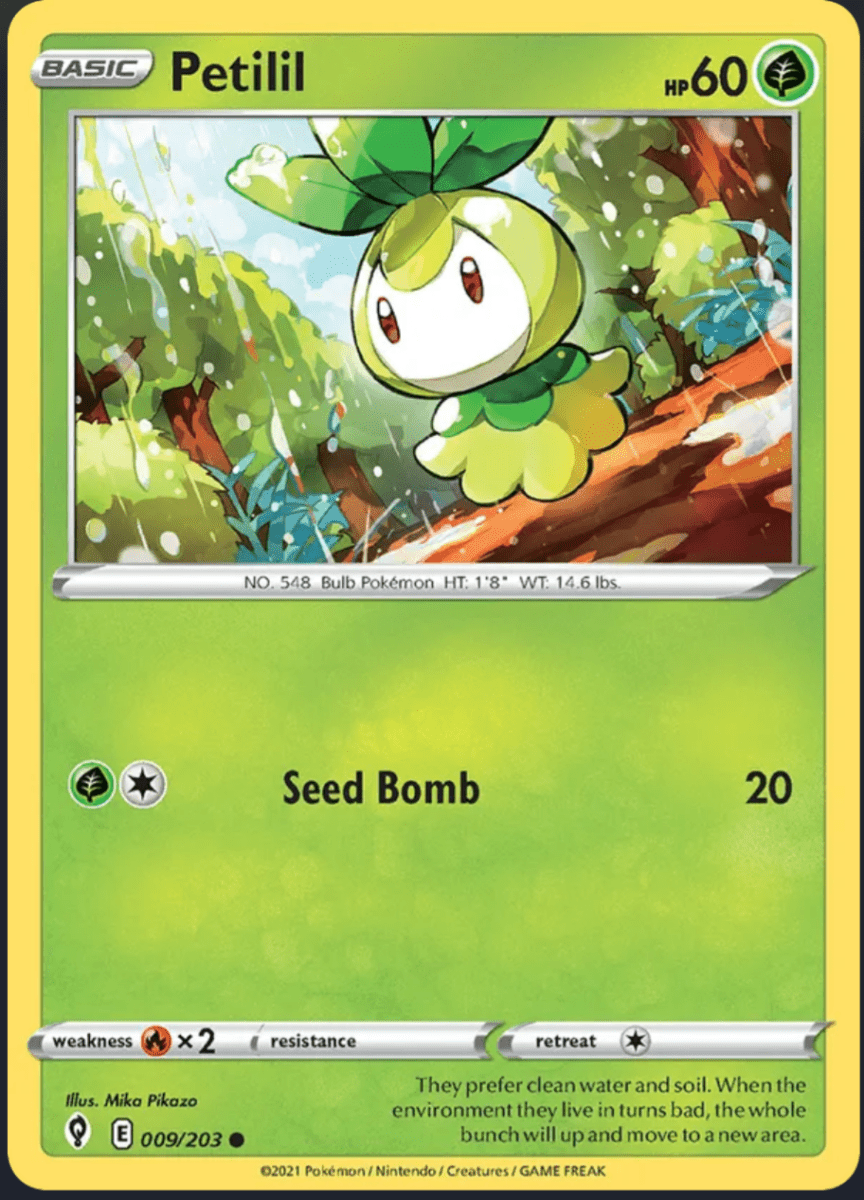 009/ 203 Petilil - Reverse Holo - Evolving Skies by Poké Zen DXB on MYNTED