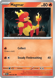 009/091 Magmar - Reverse Holo - Paldean Fates by Poké Zen DXB on MYNTED