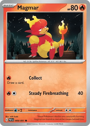 009/091 Magmar - Reverse Holo - Paldean Fates by Poké Zen DXB on MYNTED