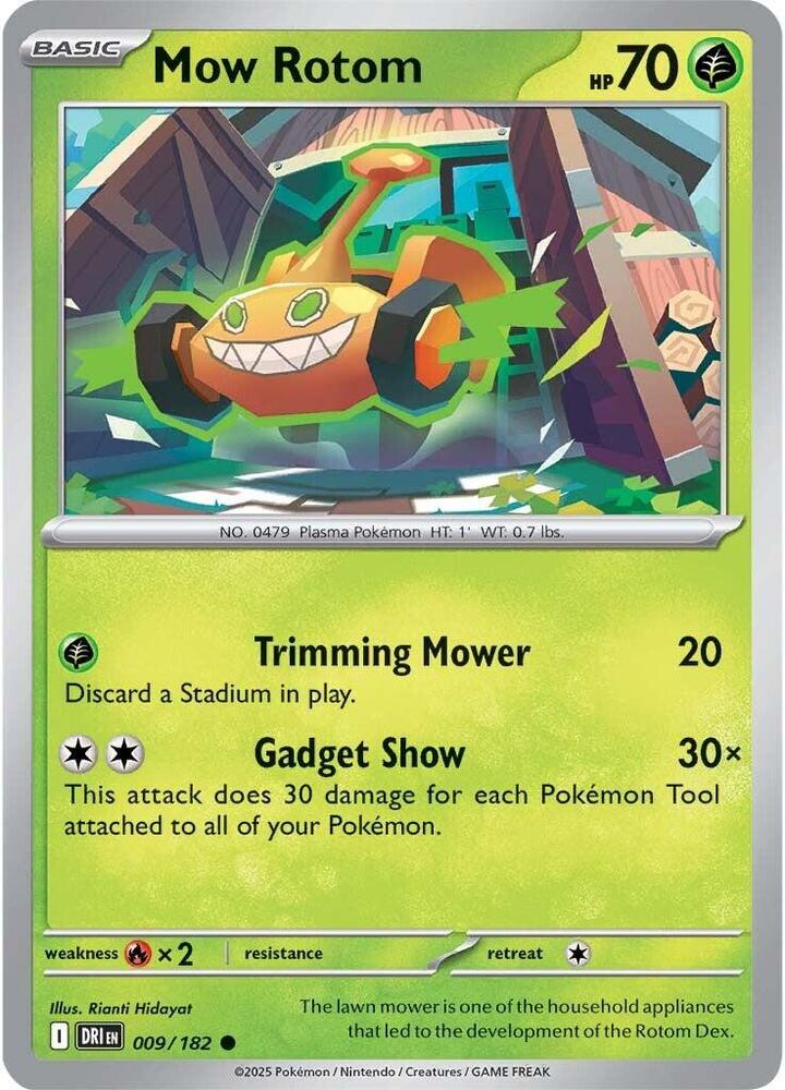 009/182 · Mow Rotom · Normal (DRI) by PokeMarsi on MYNTED