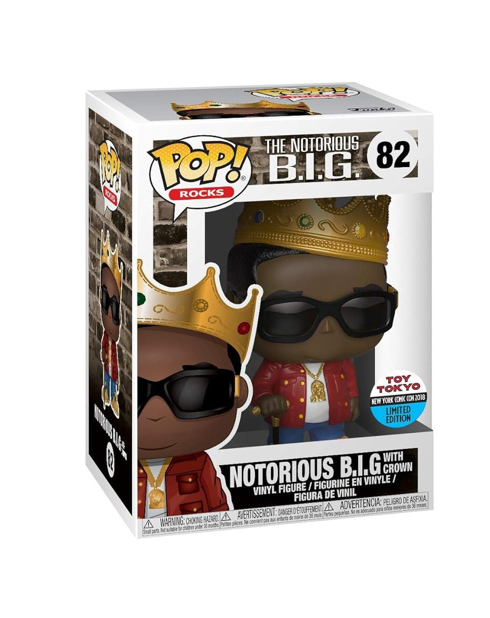 Funko Pop! Rocks: The Notorious B.I.G. with Crown #82, Toy Tokyo New York Comic Con 2018 Limited Edition