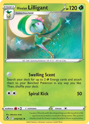 010/195 Hisuian Lilligant - Reverse Holo - Silver Tempest by Poké Zen DXB on MYNTED