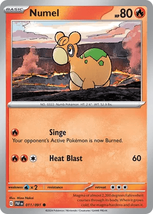 011/091 Numel - Reverse Holo - Paldean Fates by Poké Zen DXB on MYNTED