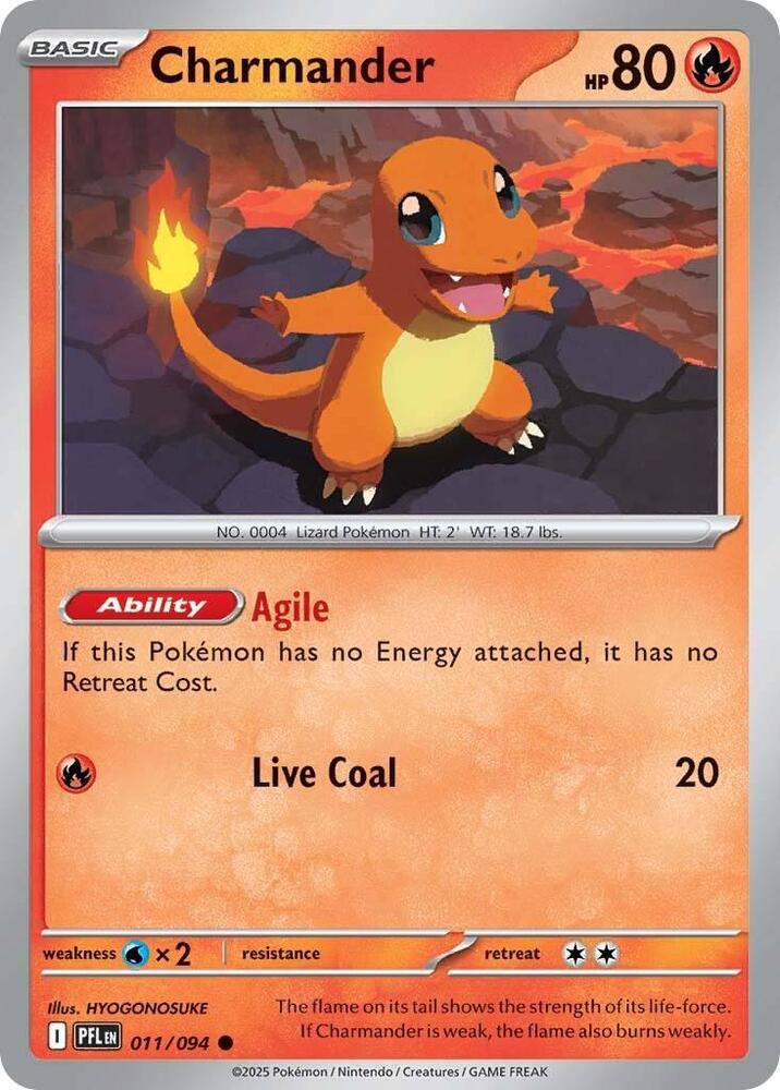 011/094 Charmander Normal · Phantasmal Flames (PFL) by PokeMarsi on MYNTED