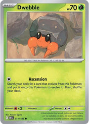 011/182 · Dwebble · Reverse Holo (DRI) by PokeMarsi on MYNTED