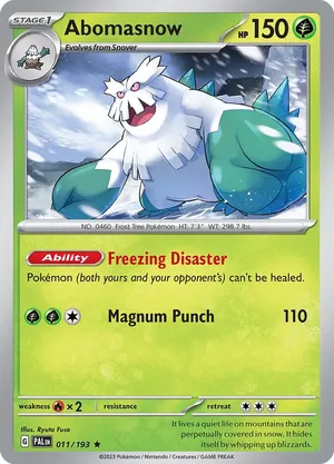 011/193 Abomasnow - Paldea Evolved by Poké Zen DXB on MYNTED