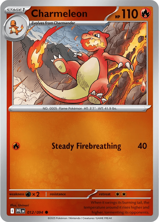 012/094 Charmeleon - Reverse Holo - Phantasmal Flames by Poké Zen DXB on MYNTED