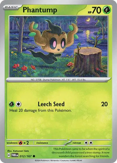 012/167 Phantump - Reverse Holo - Twilight Masquerade by Poké Zen DXB on MYNTED